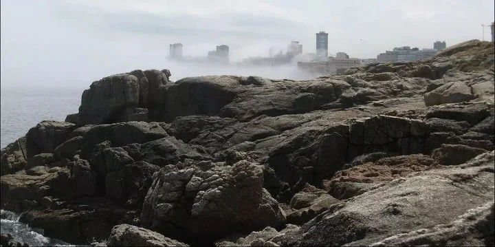 Vista de orilla de mar