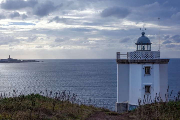 Costa de A Coruña con nubes