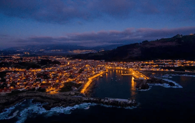 Costa de A Coruña por la noche